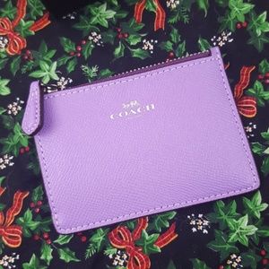 COACH MINI SKINNY ID Case Key Coin Wallet NWT